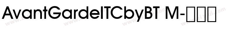 AvantGardeITCbyBT M字体转换